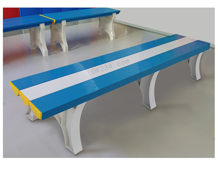 浴室全塑料更衣凳工程實(shí)例圖-OK234塑料更衣柜